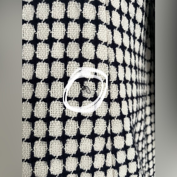 Ann Taylor Houndstooth Style B&W Business Career Jacket Blazer - Picture 9 of 10
